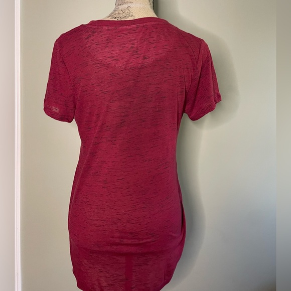 Tentree deep red short sleeve top - Picture 2 of 3